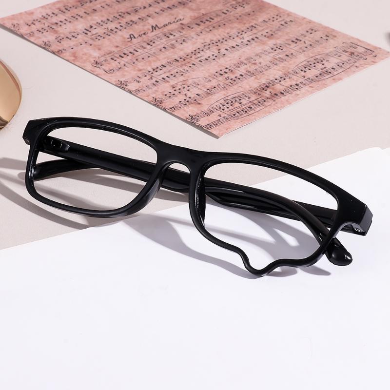 Y2K Anime Crying Dripping Tears Glasses Unisex Black Eyeglass Frame Retro Kawaii Halloween Cosplay Accessories