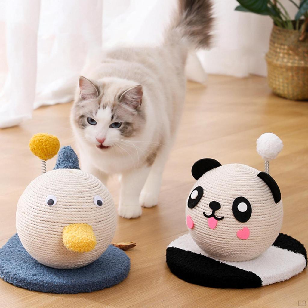 Cat Scratcher Ball Animals Decorative Scratch Post Scratching Toy for Rest Sleeping