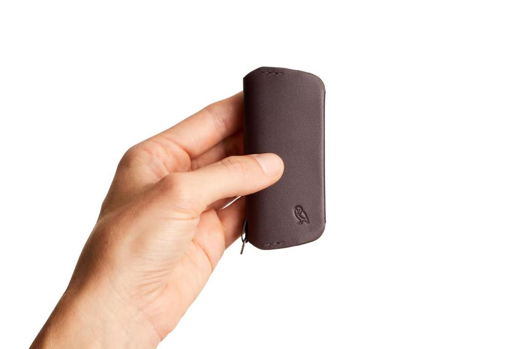 Bellroy Обложка для ключей Плюс Третье издание Кожаный чехол для ключей Вмещает ключи Глубокий сливовый – 4-8 -