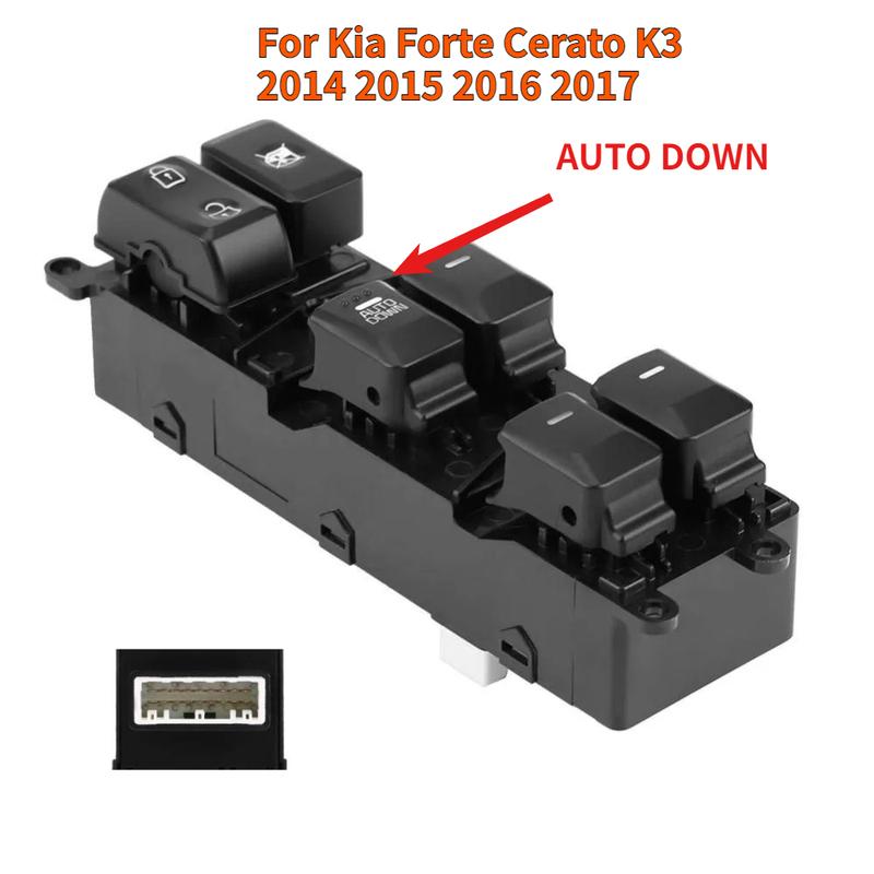 LHD Electric Power Window Switch for Kia Forte Cerato K3 2014-2017 Front Left Glass Lifter Control Button Parts Car Accessories