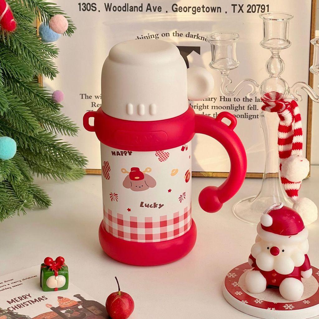 Year Of The Horse Portable Thermos Mug With Ceramic Inner And Travel Cap For Outdoor Use