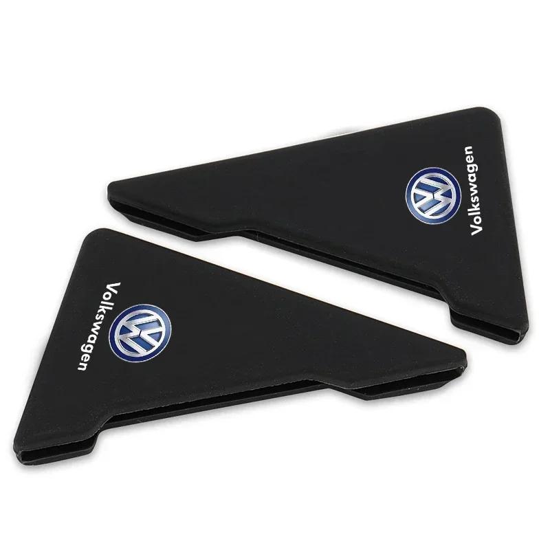 

New 2pcs Car Door Corner Protection Decals Stickers Car Styling For Volkswagen VW GTI Golf 4 5 6 Passat B6 Jetta Touran CAD