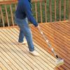 Deck Stain Brush 67inch Stainless Steel Extension Pole Deck Stain Applicator Multipurpose Deck Paint Brush Cleaning Broom