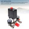 Air Compressor Pressure Switch 175PSI Vertical Switch Manifold Regulator with Valve Control Regulato
