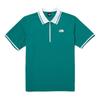 The North Face Men S Ice Field Short Sleeve Zip Polo Gre Nt7pq07c