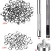100 Sets 6mm Eyelets with Installation Tools for Shoes and Crafts