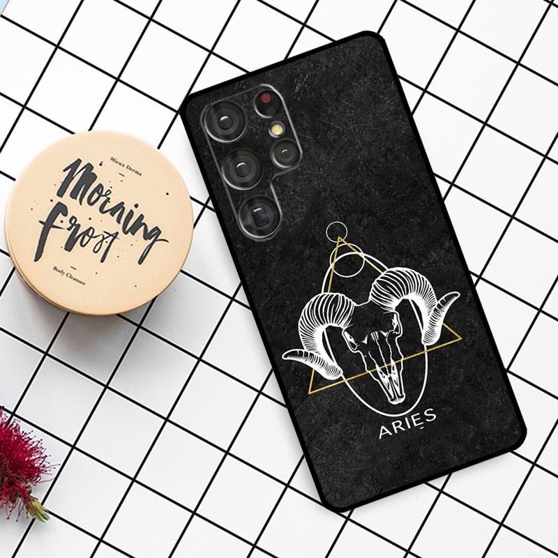 Zodiac Constellation Case For Samsung Galaxy S25 Ultra S23 S22 S21 S20 S24 Ultra S9 S10 Plus S25 FE Phone Cover