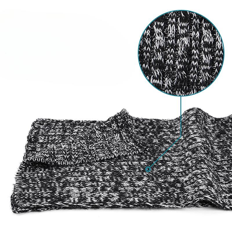 Gestricktes Hutschal-Handschuh-Dreiteiler-Set für Erwachsene Herbst und Winter Kalt Warm Hutschal Geschenkbox-Set