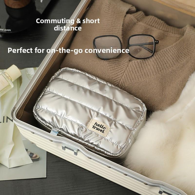 Portable Cubic Makeup Organizer With Waterproof Material For Women And Skincare Items
