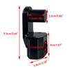 1 Pair Motorcycle Pivoting HandlebarRiser Aluminum Clamps for 22mm 25mm Handlebars  Modified Accessories Black