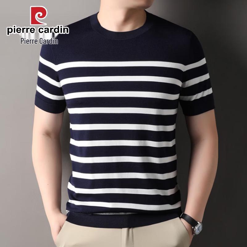 Pierre Cardin Men s Lyocell Blend Striped Knit T-Shirt 2XL