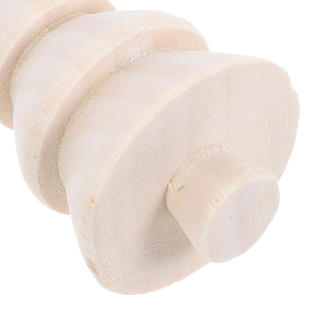 10Pcs Wooden Mini Christmas Tree Blanks Unpainted Craft Pieces for Custom Holiday Decorations DIY Festive Home Adornment Set