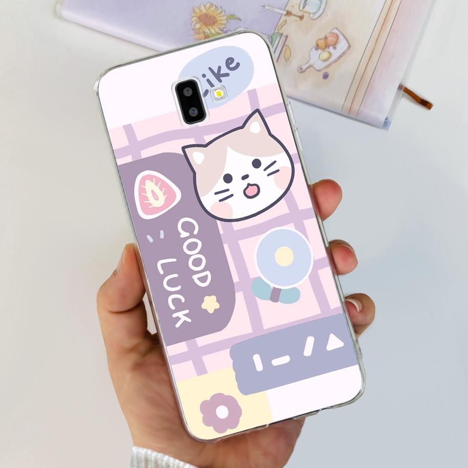 For Samsung J6 Plus Case J6 2018 J600F J610F Cover Luxury Marble Butterfly Clear Soft Cases For Samsung Galaxy J 6 J6+ 2018 Capa