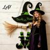 Hanging Wall Decor Halloween Witch Hat Boot Sign Trick or Treat Decoration Reusable Sign for Home Room Wooden Front Door Hanger Holiday Party,