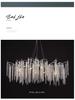Elegant Crystal Branch Chandelier for Living Room or French Restaurant