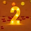 Alphabet Letter LED Lights Luminous Number Lamp Decor Battery Night Light for Home Wedding Birthday Christmas Party Decoration KTY