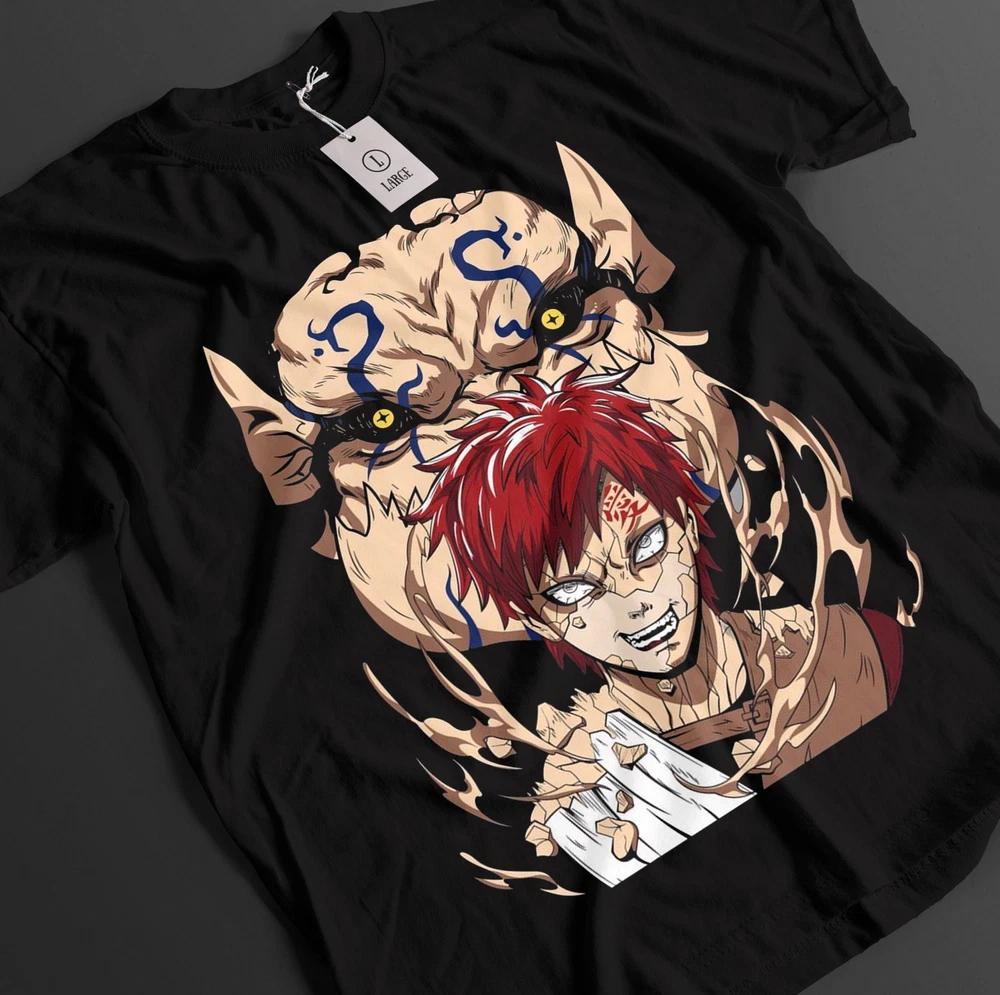 Naruto Shirt Gaara Tshirt Itachi TShirt Rock Lee Anime Timari Sasuke Unisex Tee S