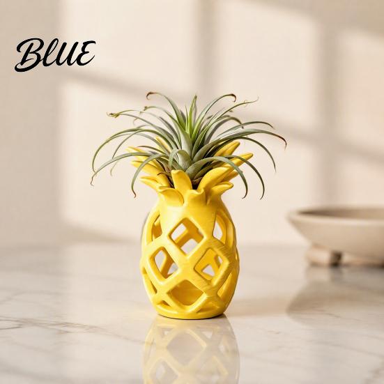 Cute Minimalist Plant Pot Hollow Pineapple Flower Vase for Air Plants 3D Printed Geometric Planter Planter Decorative Desktop Succulents Home Office
