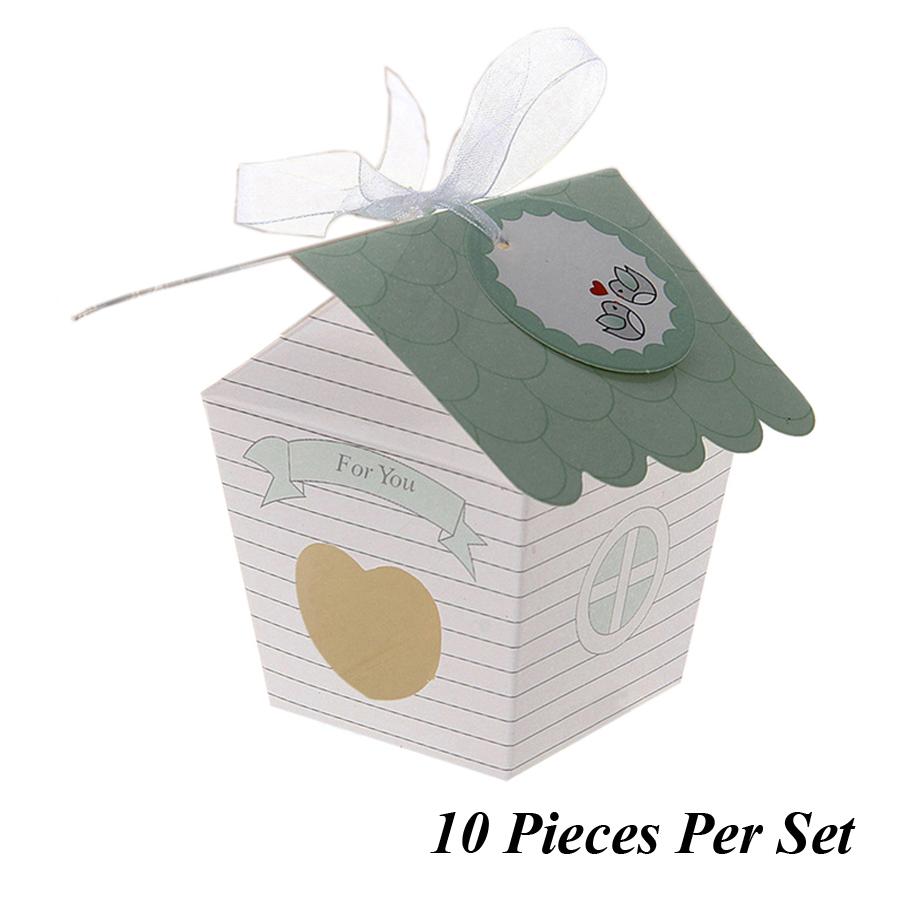10 Stück Mini Liebesnest Vogelhaus Hochzeitsgastgeschenke, Geschenkkörbe für Braut, Babyparty, Verlobungsfeier, Hochzeitszubehör