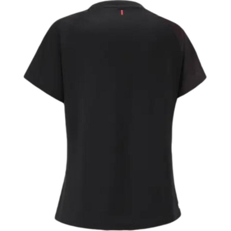 DECATHLON Lightweight Series Women's Quick Dry Badminton Short Sleeve Raglan T-Shirt Black