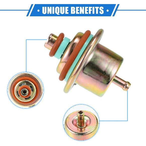 Kraftstoffdruckregler Kompatibel für Jeep Wrangler 1991-1995, Langlebiges Metall Bronzefarbe