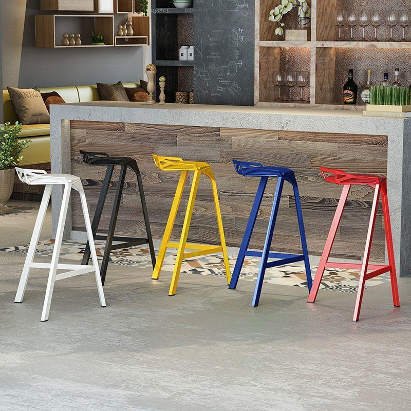 Simple Modern Beauty Bar Stool Chair Design Outdoor Dining Comfortable Bar Stool Kitchen Elegant Taburete Alto Cocina Furniture