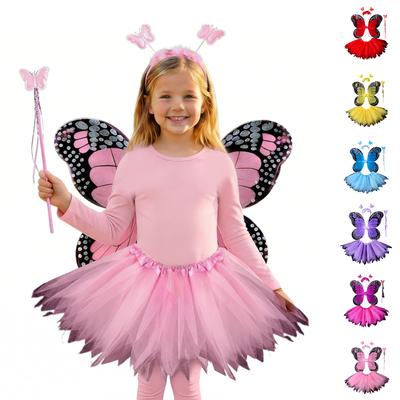 Kids' Glowing Butterfly Set - Skirt Wand Set