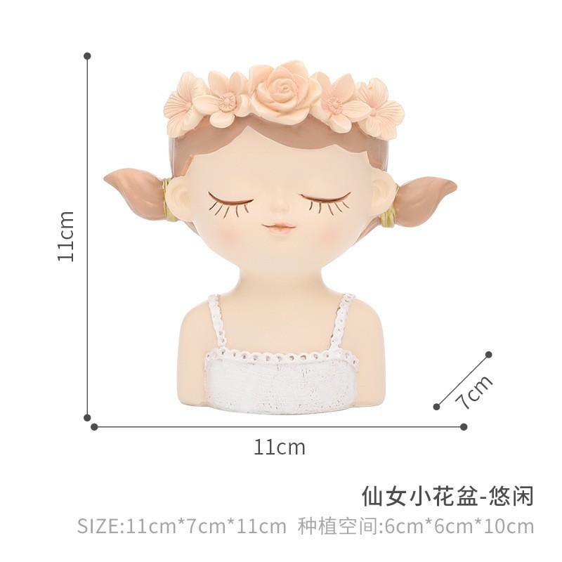 

Modern Succulent Playful Planter Cute Girl Vase Perfect As A Unique Choice Gift Leisure