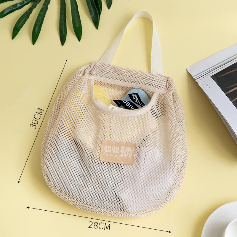 

Подвесная сумка для хранения носков, вешалка для нижнего белья, сумка для организации нижнего белья, настенная сетка для подвешивания, дверь за общежитием 30*28cm бежевый