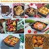 3Pcs Carbon Steel Baking Pan Set Non-Stick Cookie Cake Sheet for Bread Pastries Pie Crusts Home Easy Clean Oven Accessories