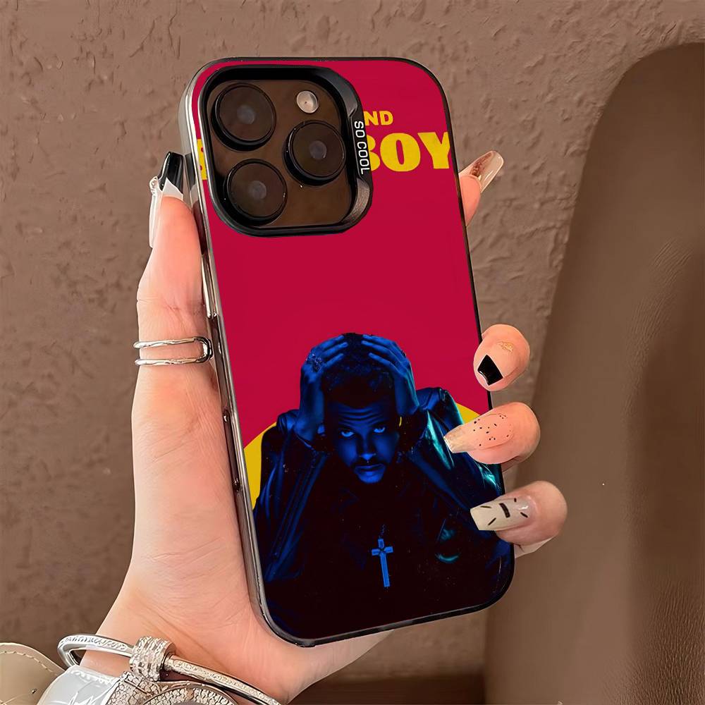 Singer The Weekend Phone Case for iPhone 17 17Air 16 15 14 13 12 11 Pro Max Plus Colorful Silver