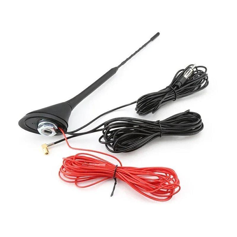 Aktive verstärkte DAB+ FM Radio Antenne Auto Universell Dachantenne Mast Halterung