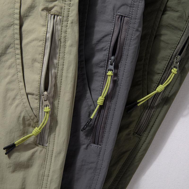 Men's summer thin pants light and breathable quick-drying outdoor functional trousers tapered straight loose casual pants tide