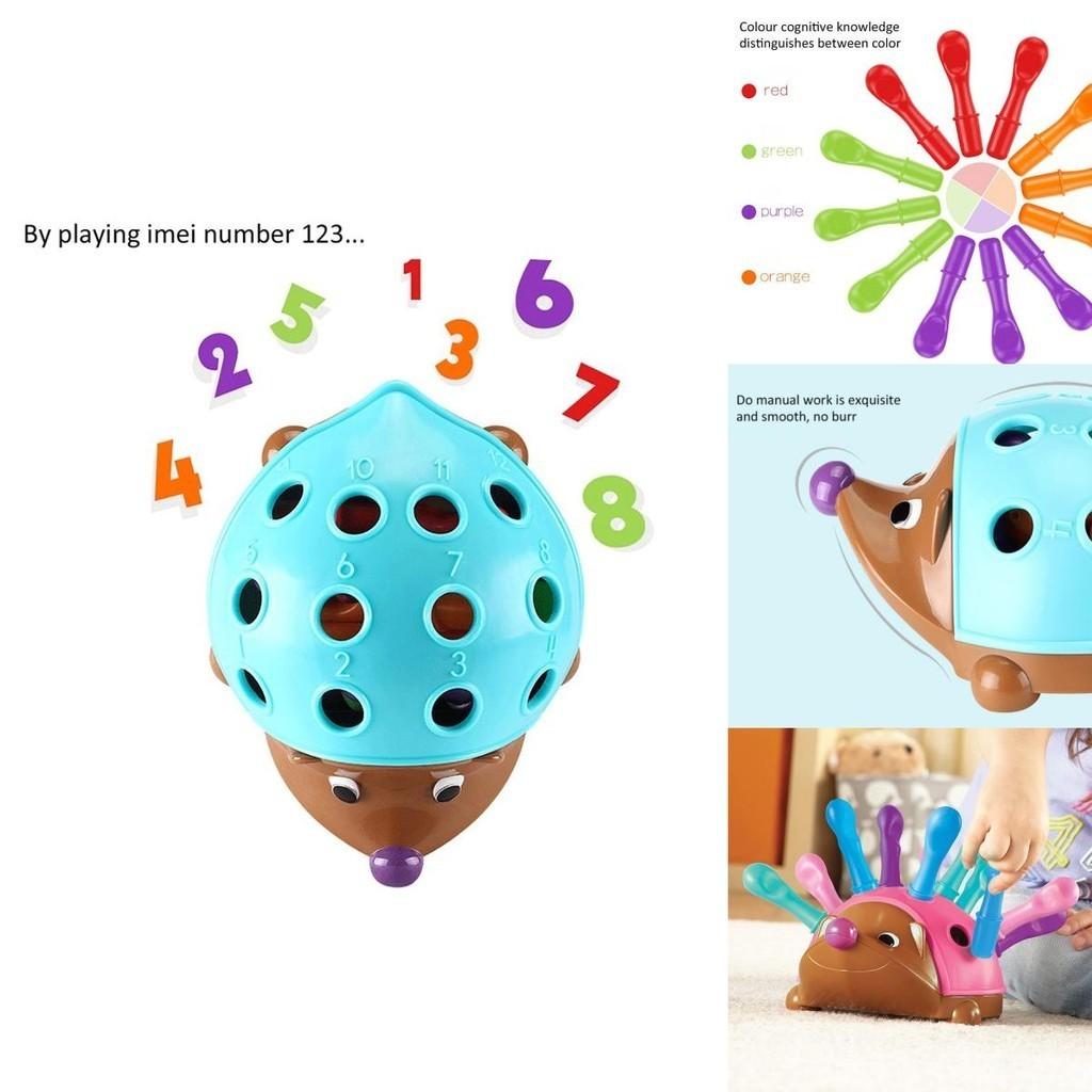 Little Hedgehog Plug-in Toy Develop Toddler's Concentration Skills With Early Education Puzzle