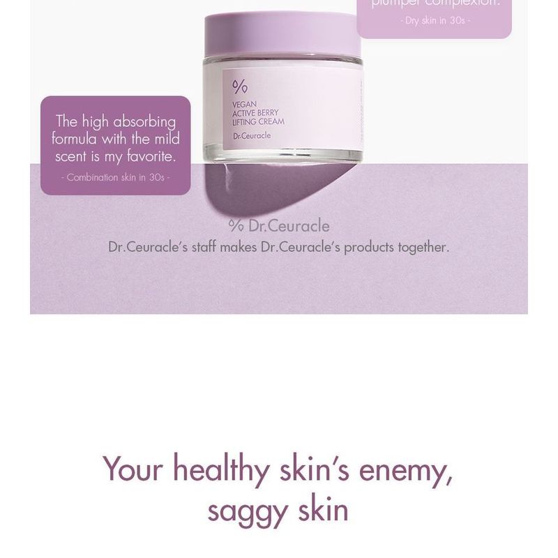 DR. Ceuracle - Vegane Active Berry Lifting-Creme