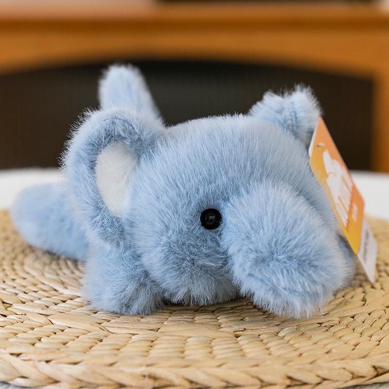 Fox Elephant Penguin Cat Panda Rabbit Cartoon Animal Lying Posture Plush Pendant