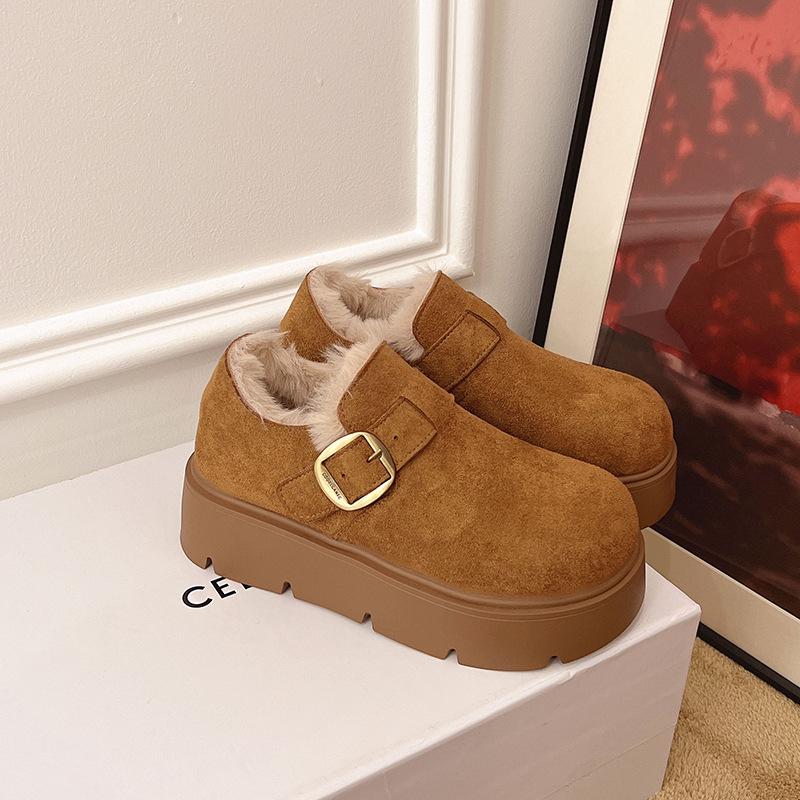 

Women s Soft Elastic Thick Soles Winter Warm Cold Padded Snow Boots Non-slip Wear-resistant Outdoor Leisure Sports Cotton Boots Le Fu Shoes 40 верблюд