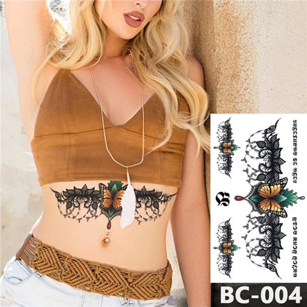 

Грудь, тело, временная водонепроницаемая наклейка с рисунком, наклейка на талию, художественная наклейка