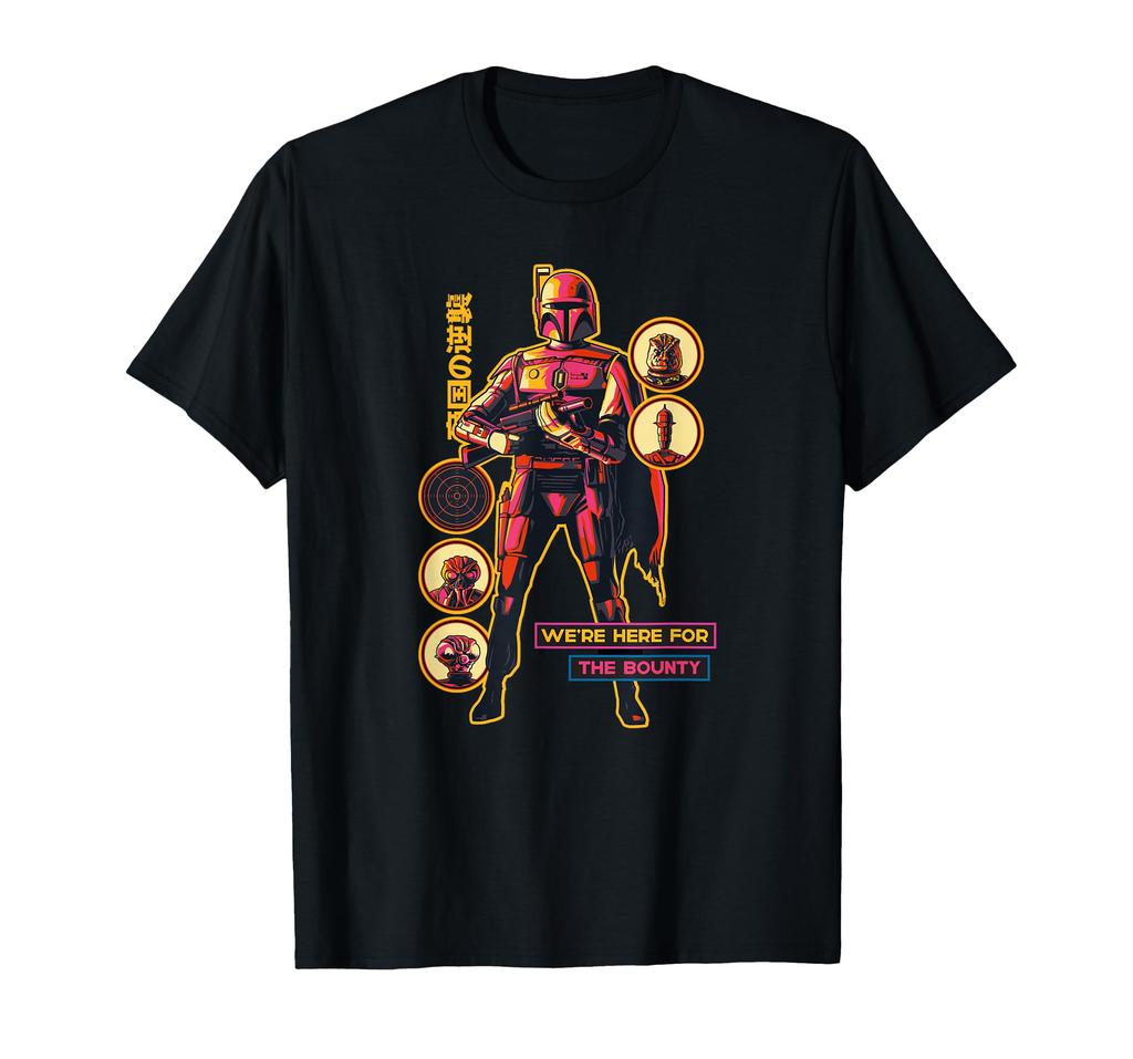 Star Wars Boba Fett Here for the Bounty Halloween Japanese T-Shirt