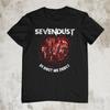 NOVÉ tričko Sevendust Band tour s krátkým rukávem, bavlněné, černé, všechny velikosti, AH1360, Unisex tričko