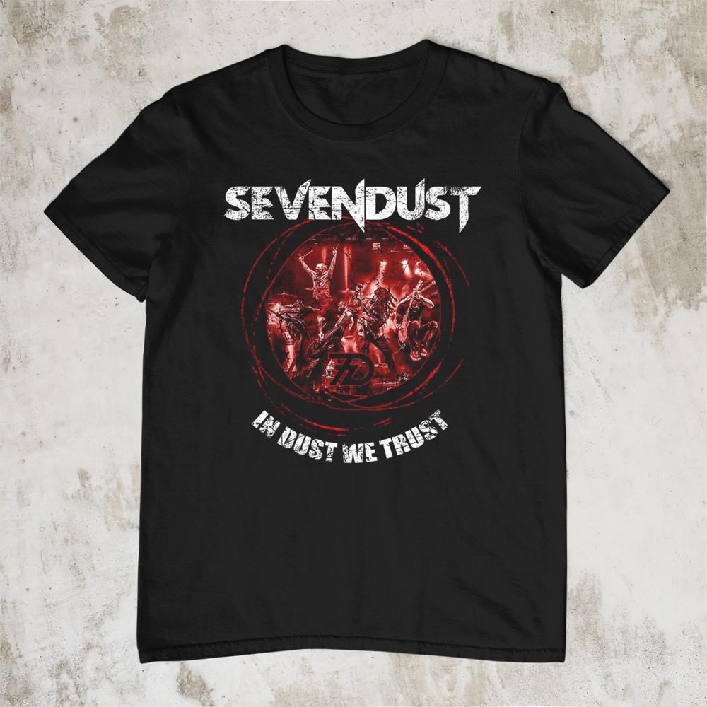 NEW Sevendust Band tour Short Sleeve Cotton Black All Size Shirt AH1360 Unisex T-Shirt L
