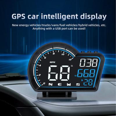 HD G16 GPS HUD Speedometer Head Up Display Speed Meter Odometer Overspeed Security Alarm Car Accessories For All