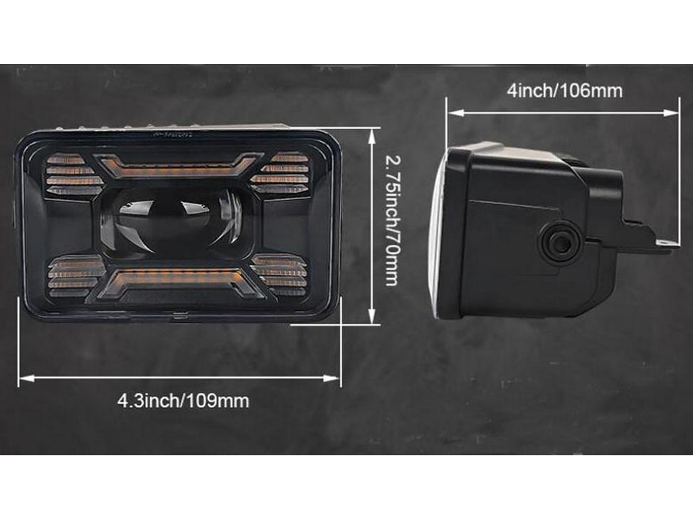LED Dual-Color Fog & Daytime Running Lights for 2015-2020 Ford F150 Front Bumper