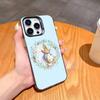Cute P-Peter Rabbit Phone Case For iPhone17,16,15,14,13,12,11,Pro,MAX White Matte Shockproof Cover