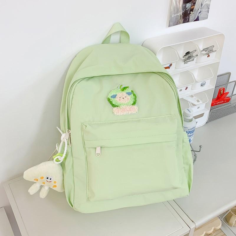 The new schoolbag is high-value, fresh and sweet, candy-colored backpack, lightweight and large-capacity backpack for junior high school students.
