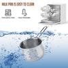 with Spout Single Hand Pot 304 Stainless Steel Stainless Steel Small Pot Milk Pan  Stove Top