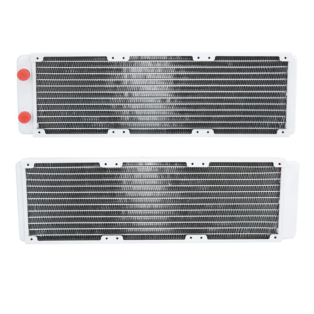 White Copper PC Heat Sink Water Cooling Radiator 360mm for Industrial Instruments