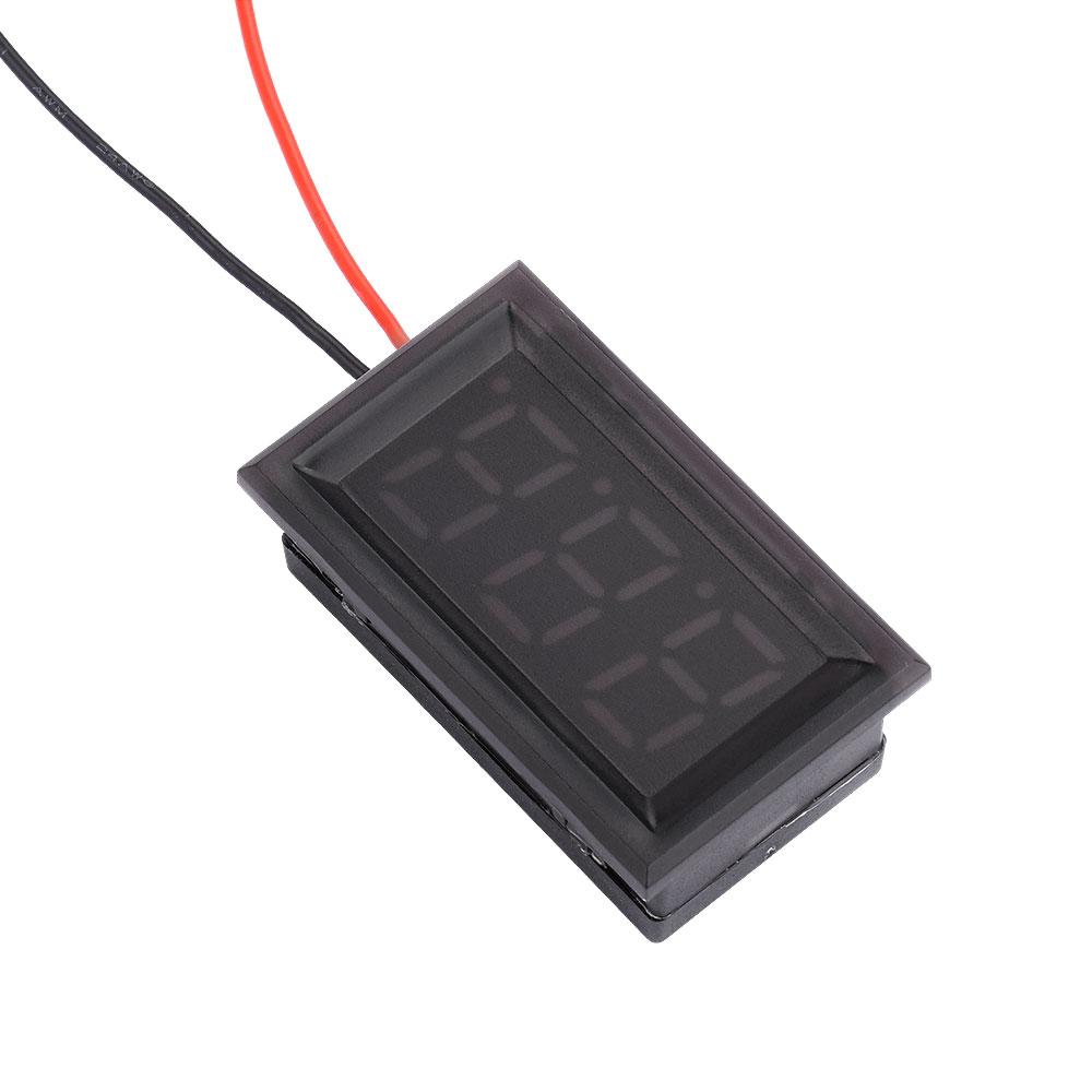 0.56 Inch Waterproof DC 4.5-30V Digital Voltmeter Voltage Panel Meter Red/Blue/Green/White For Electromobile Motorcycle Car