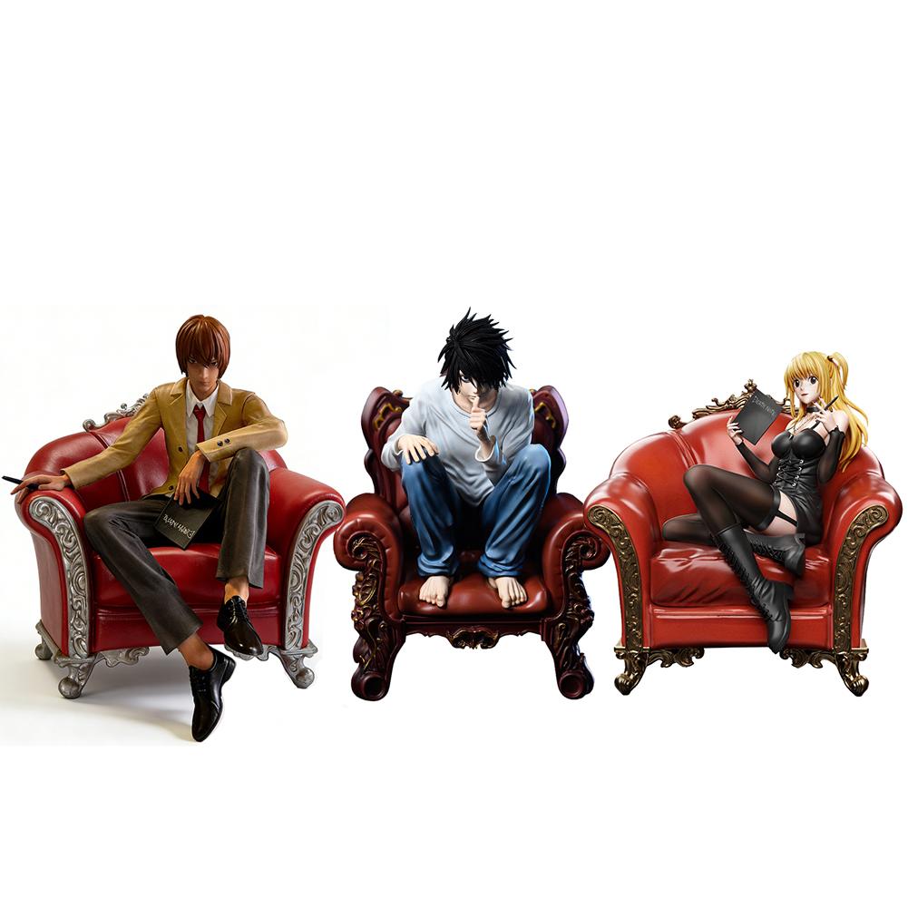 Anime Amane Misa Figure L Action Figure Light Yagami Collectible Model Doll Misa Amane Figurine Amine Toys Birthday Gifts 16cm