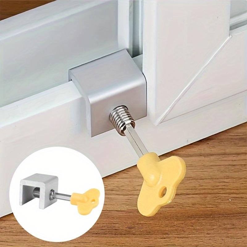 Door And Window Limit Clamps Sliding Window Locks with Protective Pad Key Lock Sliding Window Locks Sliding Window Locks